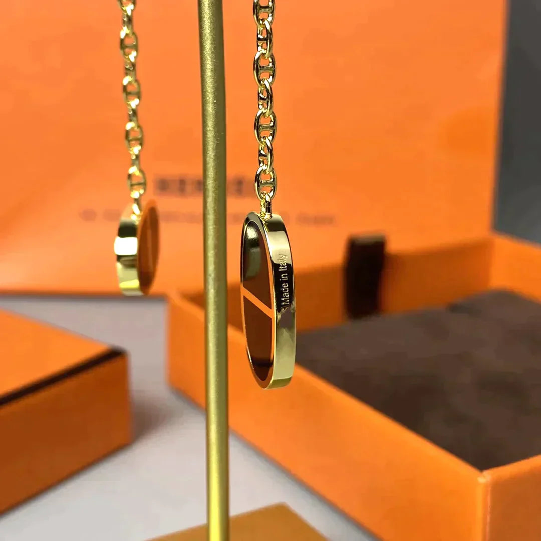 Chaine Verso Black Ceramic Earrings – LUX VERSE Luxury Designer Fashion Outlet