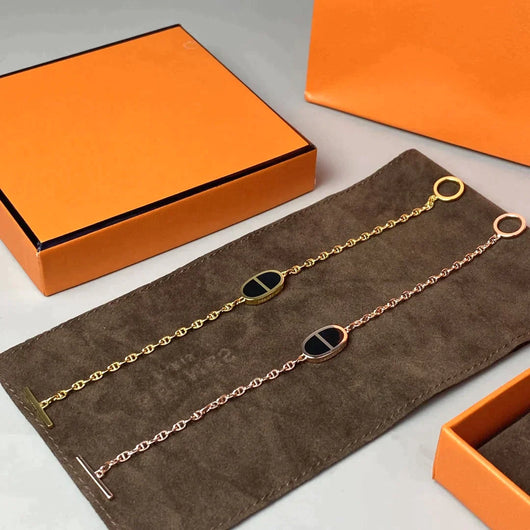 CHAINE BLACK CERAMIC BRACELET - LUX VERSE - Luxury designer fashion outlet