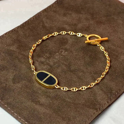 CHAINE BLACK CERAMIC BRACELET - LUX VERSE - Luxury designer fashion outlet