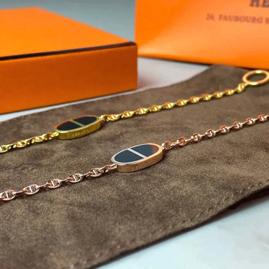 CHAINE BLACK CERAMIC BRACELET - LUX VERSE - Luxury designer fashion outlet