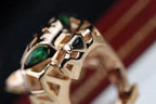 Panthere 31mm Ring Onyx and Tsavorite Garnets – LUX VERSE Luxury Designer Fashion Outlet