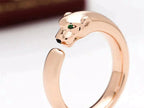 Panthere Rose Gold Small Rings – LUX VERSE Luxury Designer Fashion Outlet