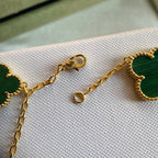 Magic Clover 5 Motifs Malachite Bracelet – LUX VERSE Luxury Designer Fashion Outlet