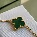 Magic Clover 5 Motifs Malachite Bracelet – LUX VERSE Luxury Designer Fashion Outlet