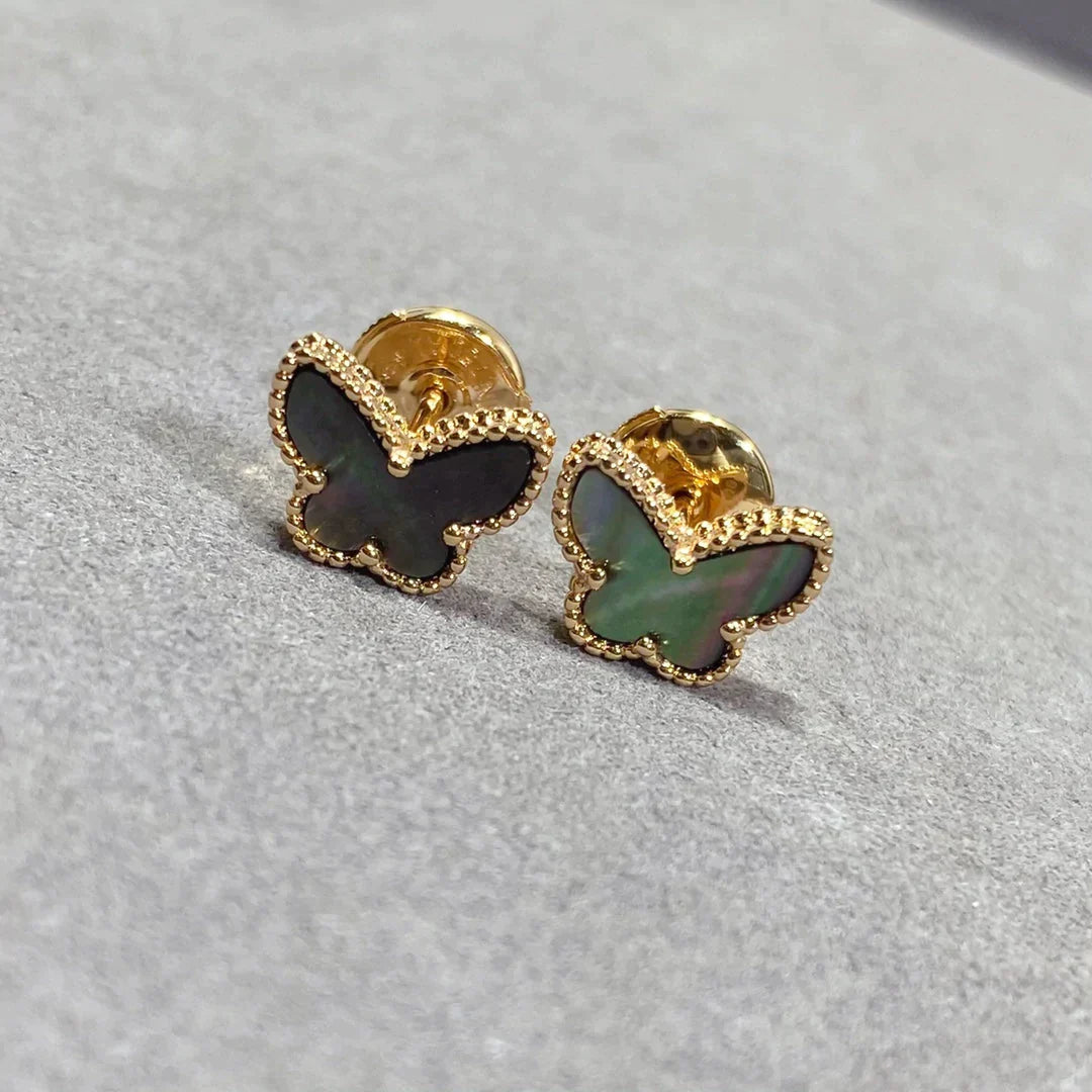 Butterfly Dark Mop  Earrings – LUX VERSE Luxury Designer Fashion Outlet