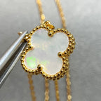 Clover  15mm White Mother-of-pearl Necklace – LUX VERSE Luxury Designer Fashion Outlet
