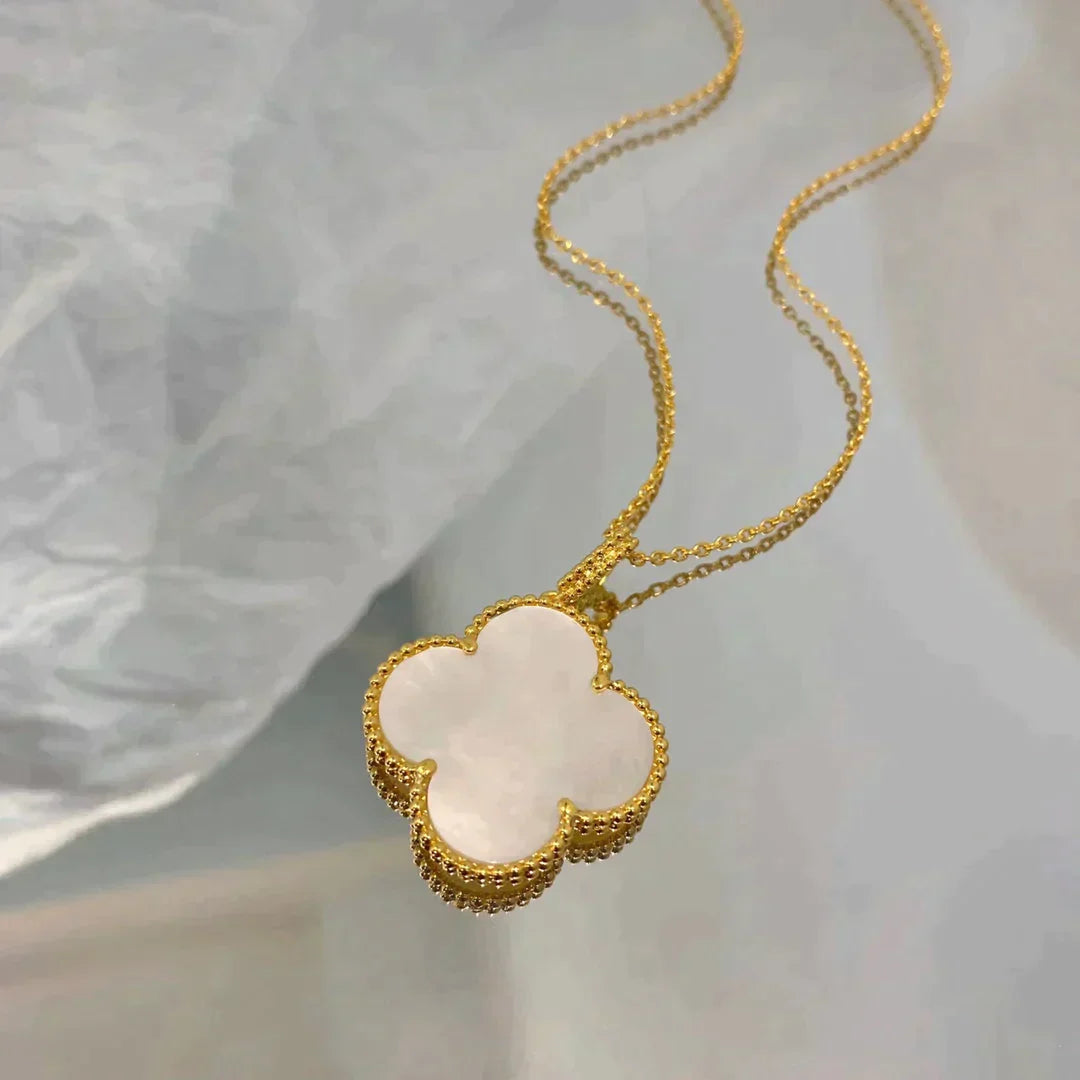 Clover Large 25mm Mother of Pearl Necklace – LUX VERSE Luxury Designer Fashion Outlet