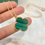 Clover Large 25mm Malachite Necklace – LUX VERSE Luxury Designer Fashion Outlet