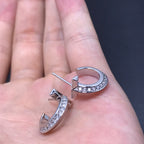 T Hoop Diamond Earrings – LUX VERSE Luxury Designer Fashion Outlet