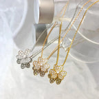 Flower Diamond Necklace – LUX VERSE Luxury Designer Fashion Outlet