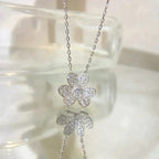 Flower Diamond Necklace – LUX VERSE Luxury Designer Fashion Outlet