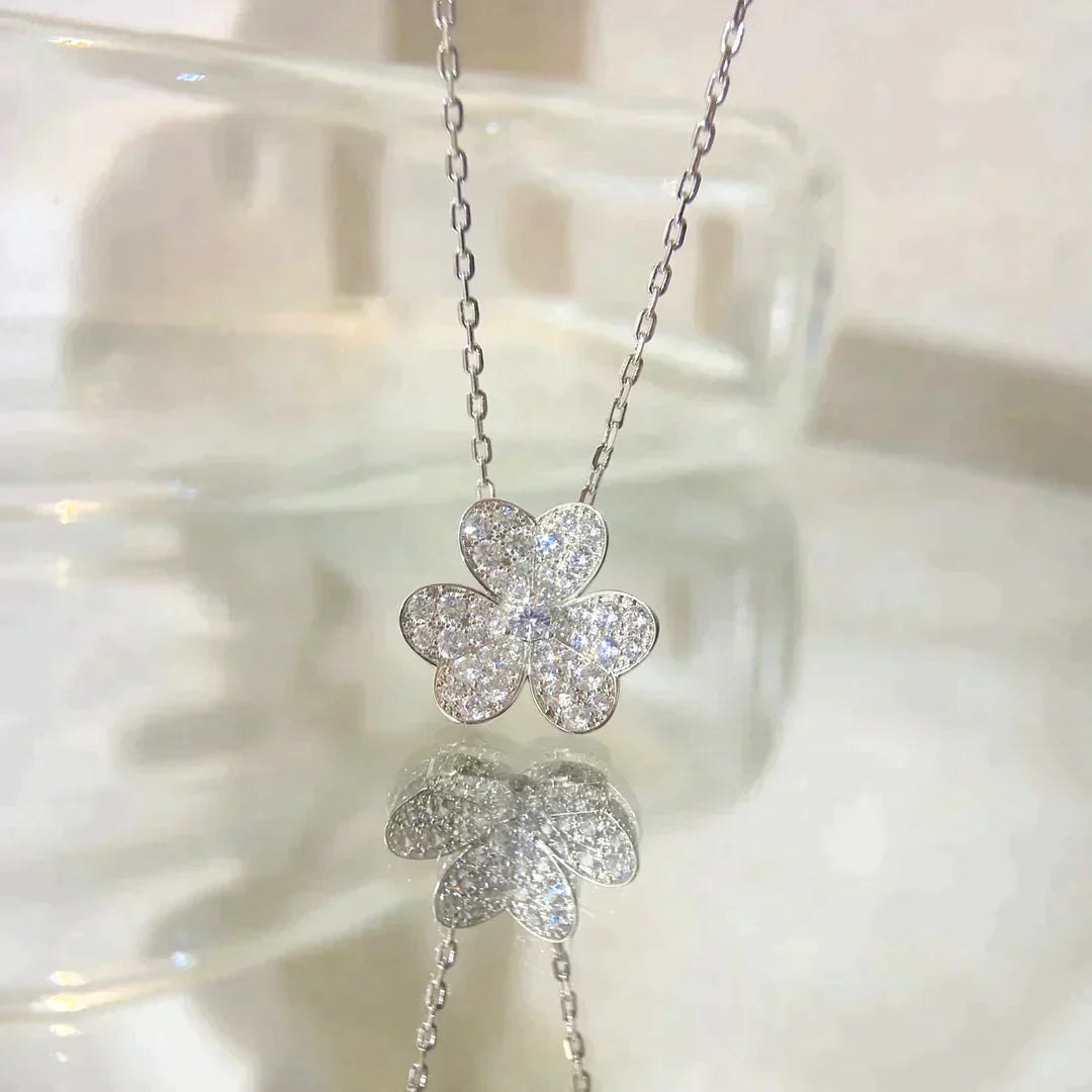 Flower Diamond Necklace – LUX VERSE Luxury Designer Fashion Outlet