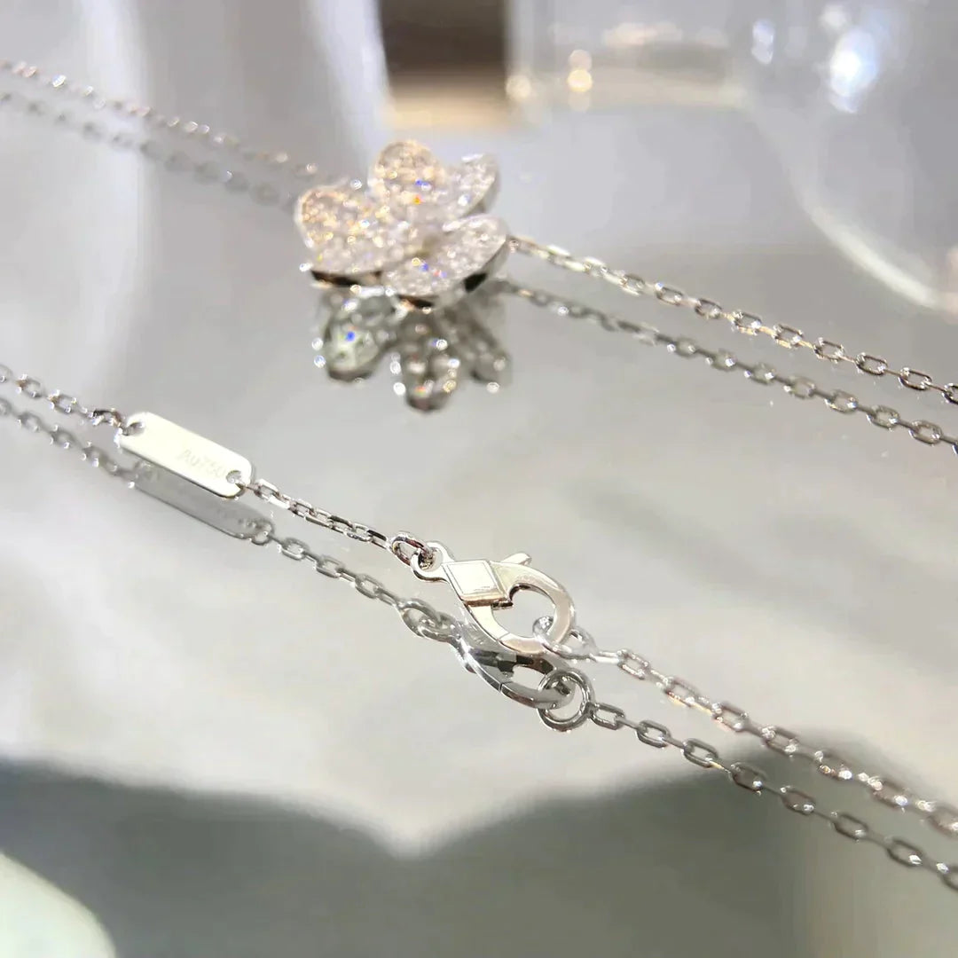 Flower Diamond Necklace – LUX VERSE Luxury Designer Fashion Outlet