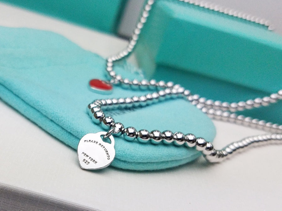 Heart Pedant Silver Ball Chain Necklace – LUX VERSE Luxury Designer Fashion Outlet
