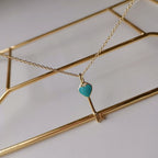 Key Pedant Turquoise Heart Gold Necklace – LUX VERSE Luxury Designer Fashion Outlet