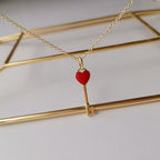 Key Pedant Carnelian Heart Gold – LUX VERSE Luxury Designer Fashion Outlet