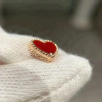 Heart Carnelian Stud Earrings – LUX VERSE Luxury Designer Fashion Outlet