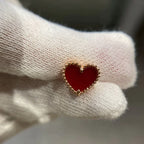 Heart Carnelian Stud Earrings – LUX VERSE Luxury Designer Fashion Outlet