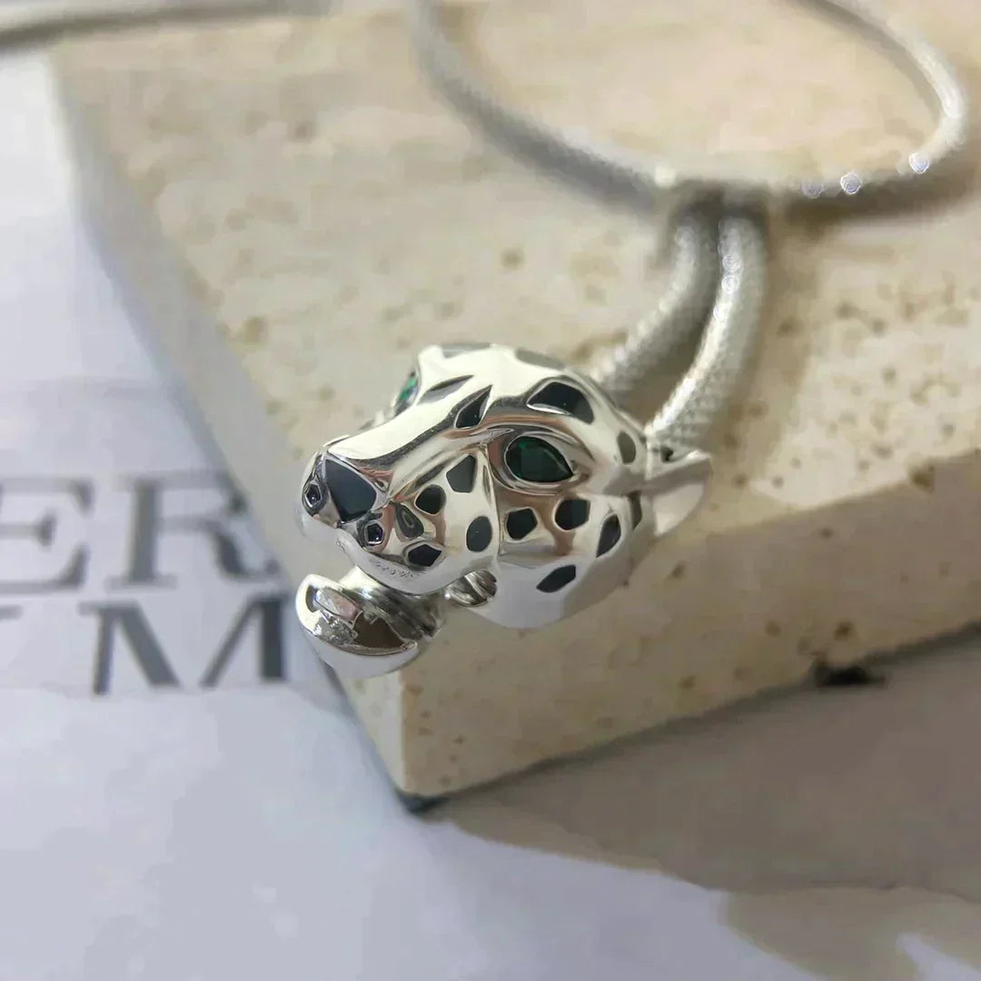 Panthere Silver Onyx Necklace – LUX VERSE Luxury Designer Fashion Outlet
