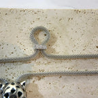 Panthere Silver Onyx Necklace – LUX VERSE Luxury Designer Fashion Outlet