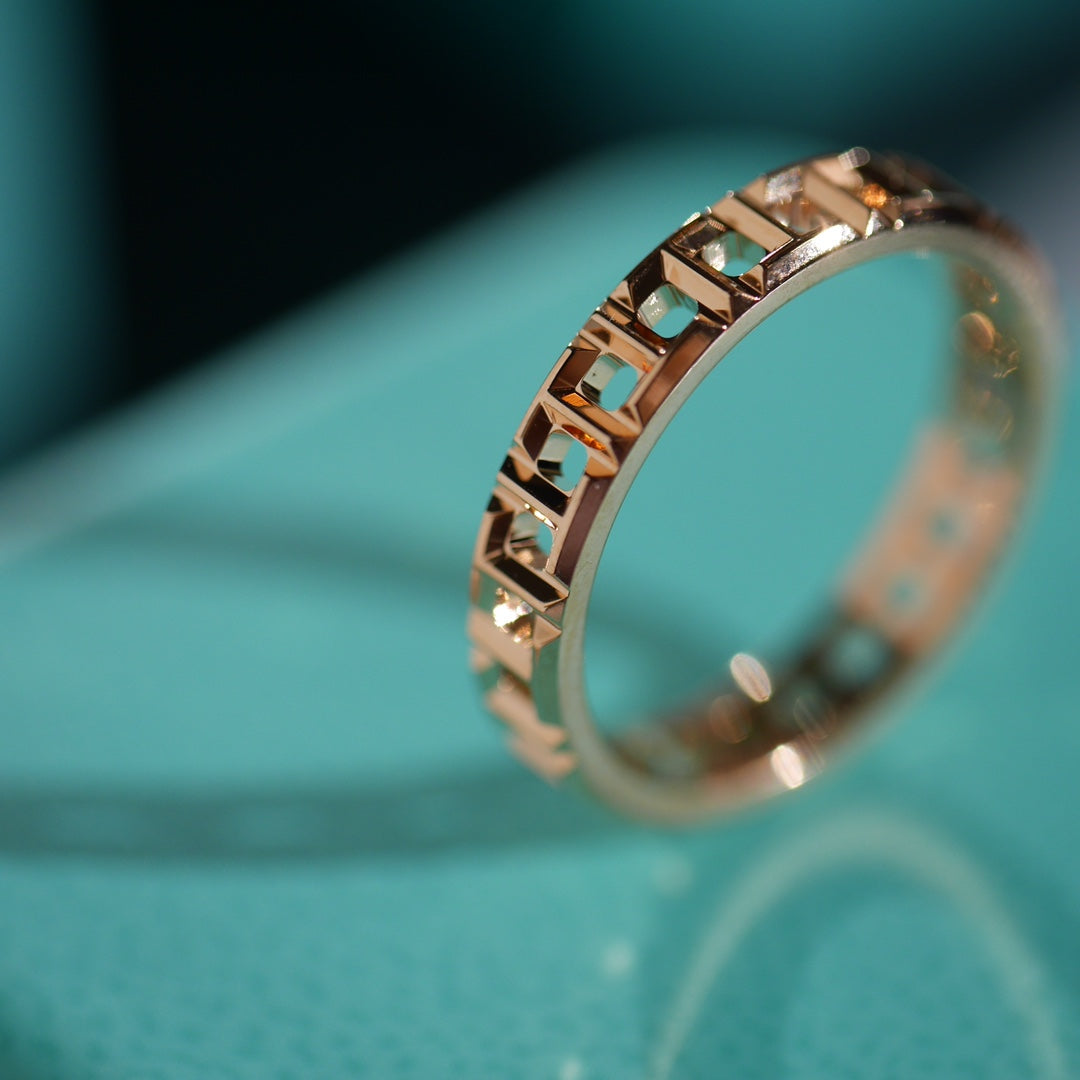 T True 3.5mm Rose Gold Ring – LUX VERSE Luxury Designer Fashion Outlet