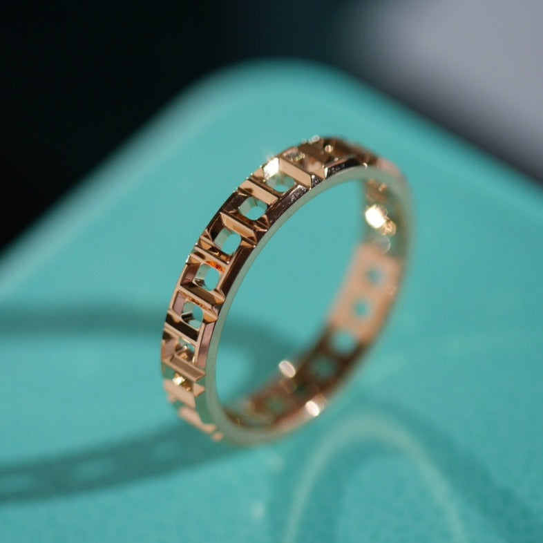 T True 3.5mm Rose Gold Ring – LUX VERSE Luxury Designer Fashion Outlet