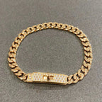 Kelly Chain Rose Gold Diamonds Bracelet – LUX VERSE Luxury Designer Fashion Outlet