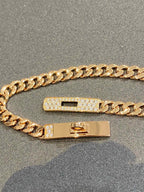 Kelly Chain Rose Gold Diamonds Bracelet – LUX VERSE Luxury Designer Fashion Outlet