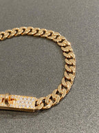 Kelly Chain Rose Gold Diamonds Bracelet – LUX VERSE Luxury Designer Fashion Outlet