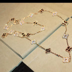 Clover 20 Motifs Laser Diamond Necklace – LUX VERSE Luxury Designer Fashion Outlet