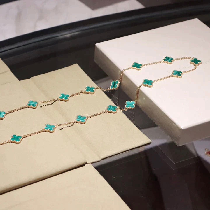 Clover 20 Motifs Malachite Gold – LUX VERSE Luxury Designer Fashion Outlet