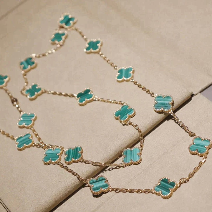 Clover 20 Motifs Malachite Gold – LUX VERSE Luxury Designer Fashion Outlet