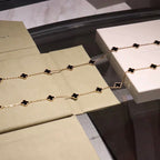 Clover 20 Motifs Onyx Necklace – LUX VERSE Luxury Designer Fashion Outlet