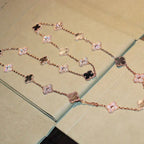 Clover 20 Motifs Dark Mop Diamond  Necklace – LUX VERSE Luxury Designer Fashion Outlet