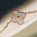 Clover 20 Motifs Dark Mop Diamond  Necklace – LUX VERSE Luxury Designer Fashion Outlet