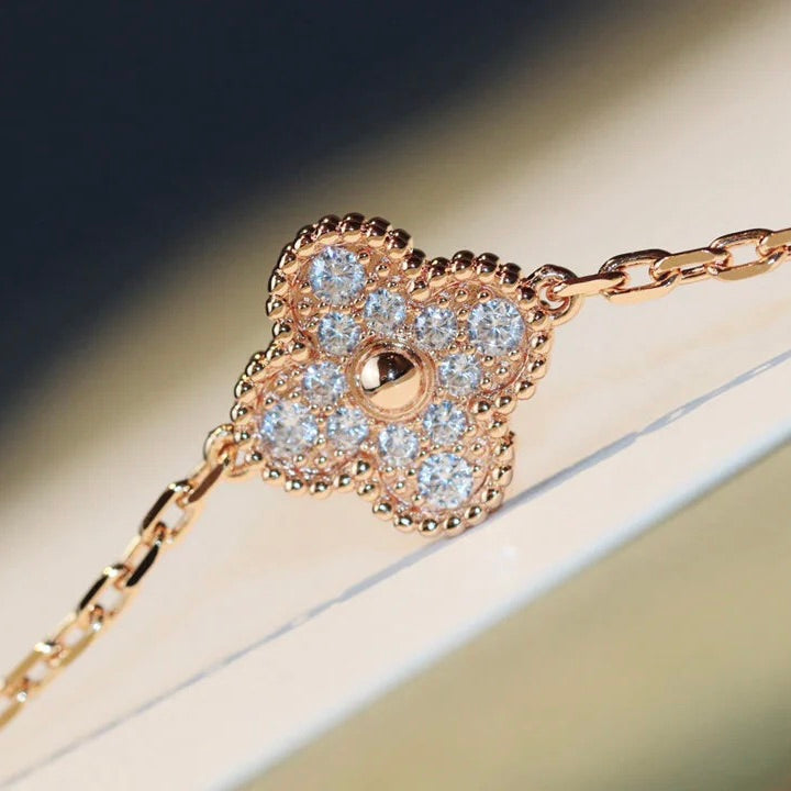 Clover 20 Motifs Dark Mop Diamond  Necklace – LUX VERSE Luxury Designer Fashion Outlet