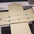 Clover 20 Motifs Malachite Diamond Necklace – LUX VERSE Luxury Designer Fashion Outlet