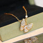 Butterfly Diamond Necklace – LUX VERSE Luxury Designer Fashion Outlet