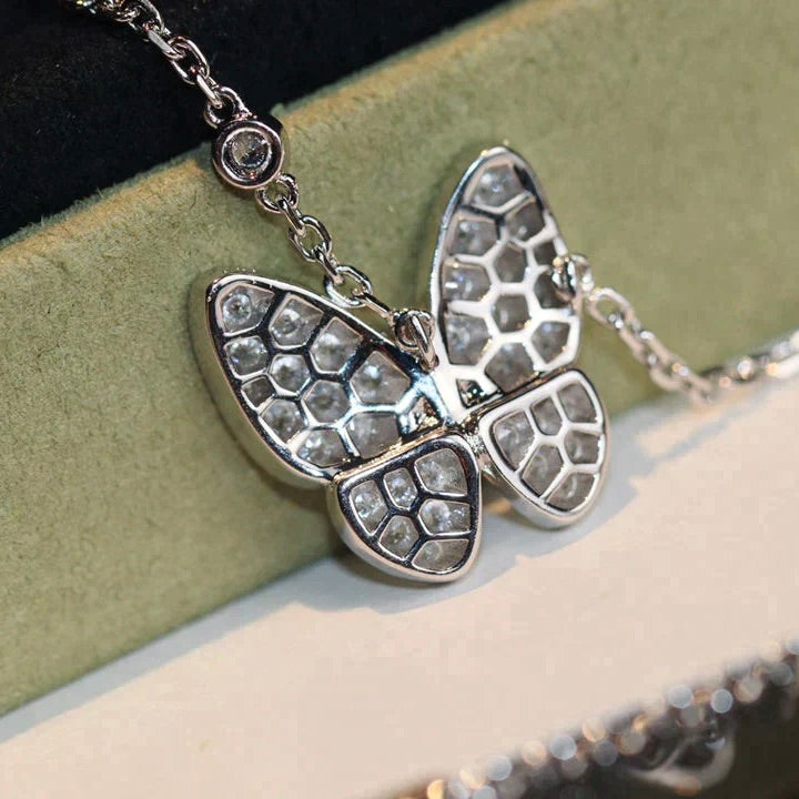 Butterfly Diamond Necklace – LUX VERSE Luxury Designer Fashion Outlet