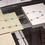 Clover 20 Motifs Turquoise Gold – LUX VERSE Luxury Designer Fashion Outlet
