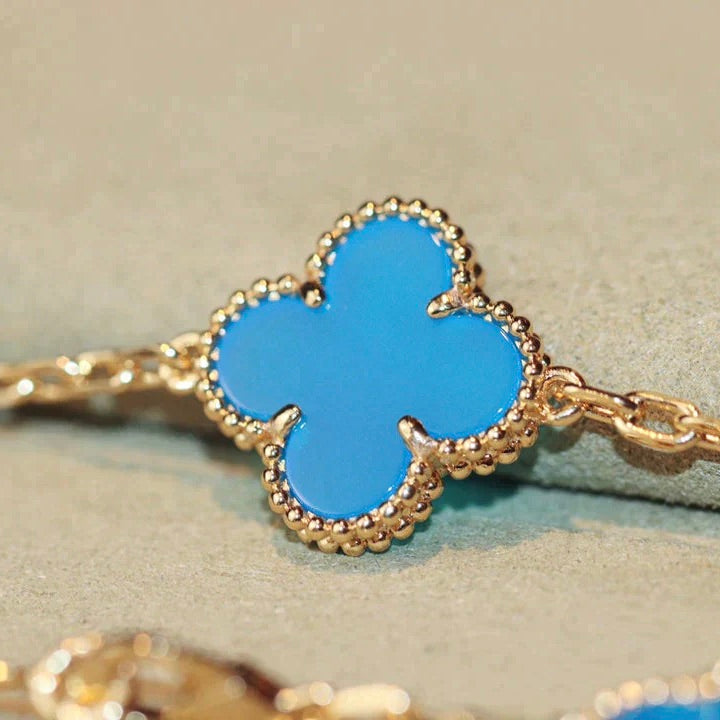 Clover 20 Motifs Turquoise Gold – LUX VERSE Luxury Designer Fashion Outlet