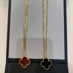 Clover Large 25mm Carnelian Necklace – LUX VERSE Luxury Designer Fashion Outlet