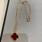 Clover Large 25mm Carnelian Necklace – LUX VERSE Luxury Designer Fashion Outlet