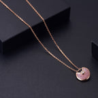 Amulette Rose Gold Pink Mop Necklace – LUX VERSE Luxury Designer Fashion Outlet
