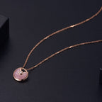 Amulette Rose Gold Pink Mop Necklace – LUX VERSE Luxury Designer Fashion Outlet
