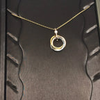 Trinity Silver Gold Rose Gold Necklace – LUX VERSE Luxury Designer Fashion Outlet
