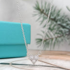 Heart 3 Diamonds Pedant Necklace – LUX VERSE Luxury Designer Fashion Outlet