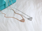 Heart 3 Diamonds Pedant Necklace – LUX VERSE Luxury Designer Fashion Outlet