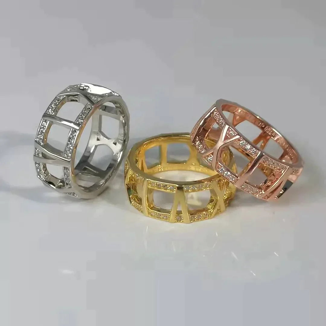 Atlas Large Open Diamond Ring – LUX VERSE Luxury Designer Fashion Outlet