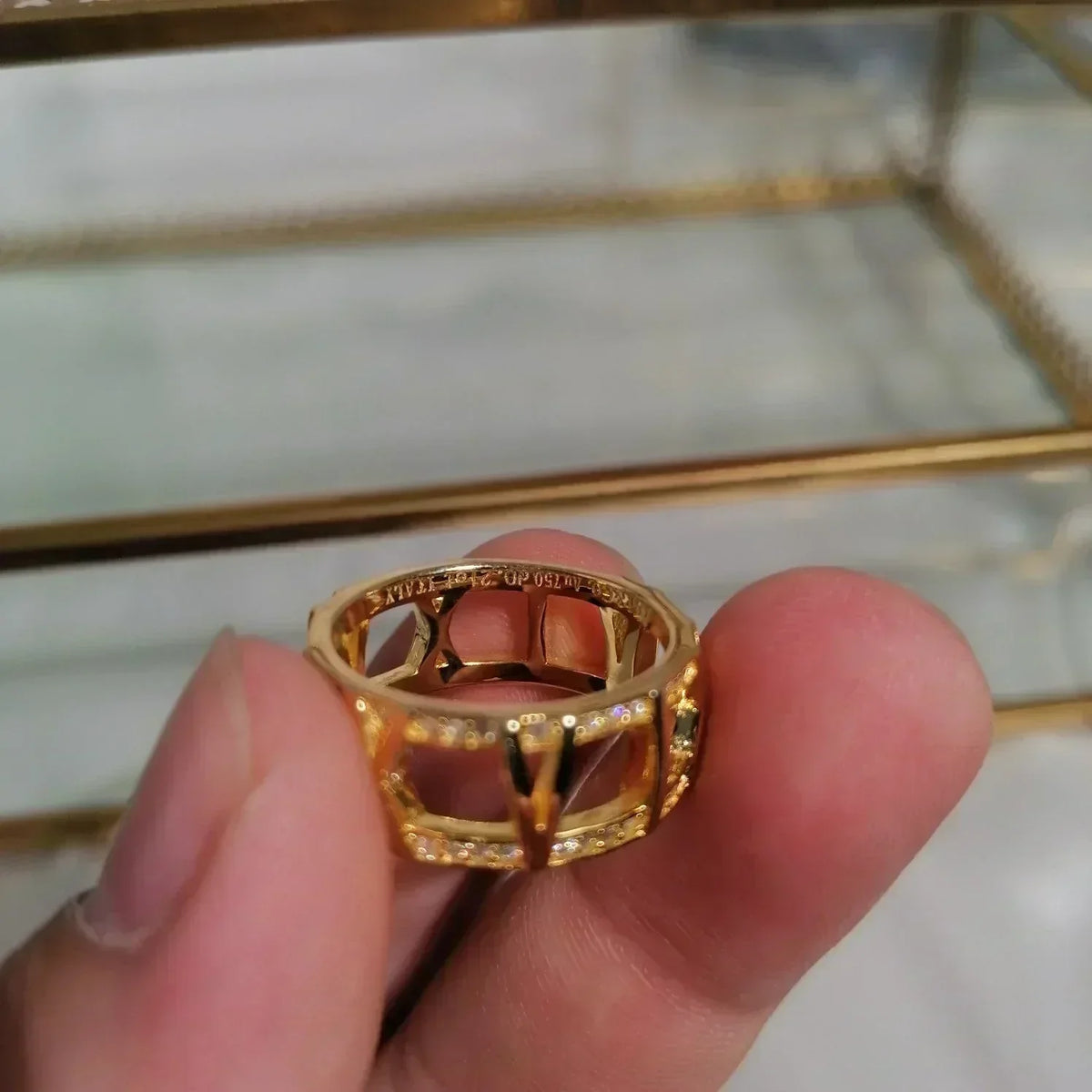 Atlas Large Open Diamond Ring – LUX VERSE Luxury Designer Fashion Outlet